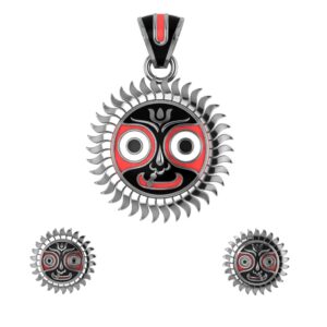 Jagannath Pendent & Earring set